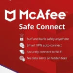 McAfee Safe Connect VPN 2023 - 5 Devices 1 Year Key Global