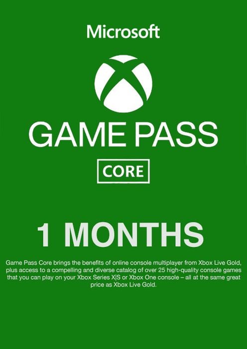 Xbox Game Pass Core – 1 Month Membership (GLOBAL)
