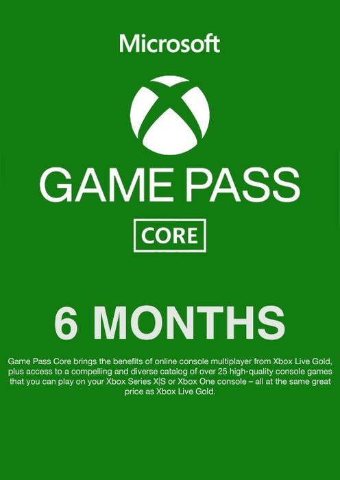 Xbox Game Pass Core – 6 Month Membership (GLOBAL)