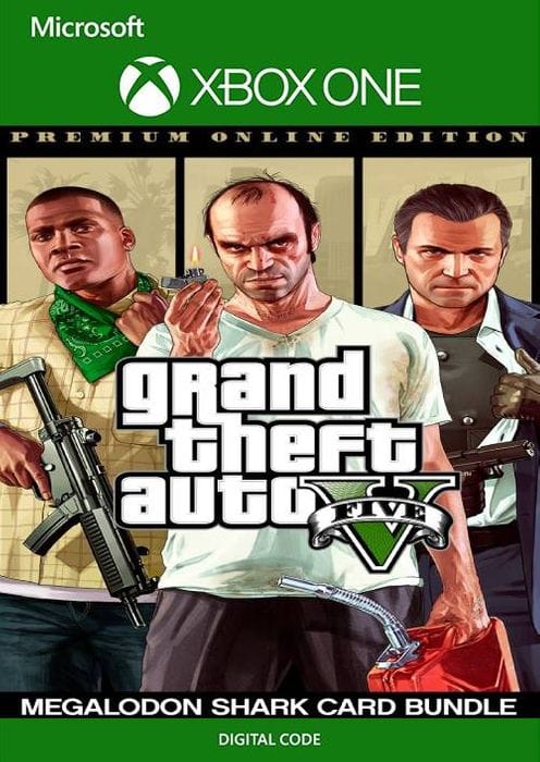 Grand Theft Auto V Premium Online Edition & Megalodon Shark Card Bundle Xbox One (US)